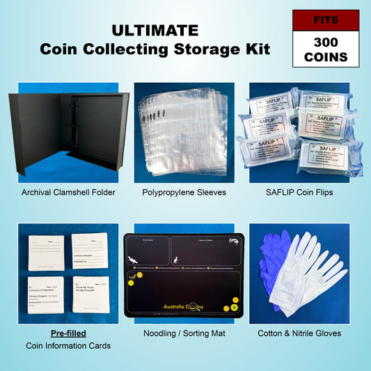 Ultimate Coin Collecting Storage Kit - fits 300 coins